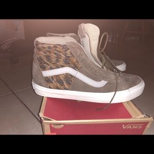Italian suede vans brown